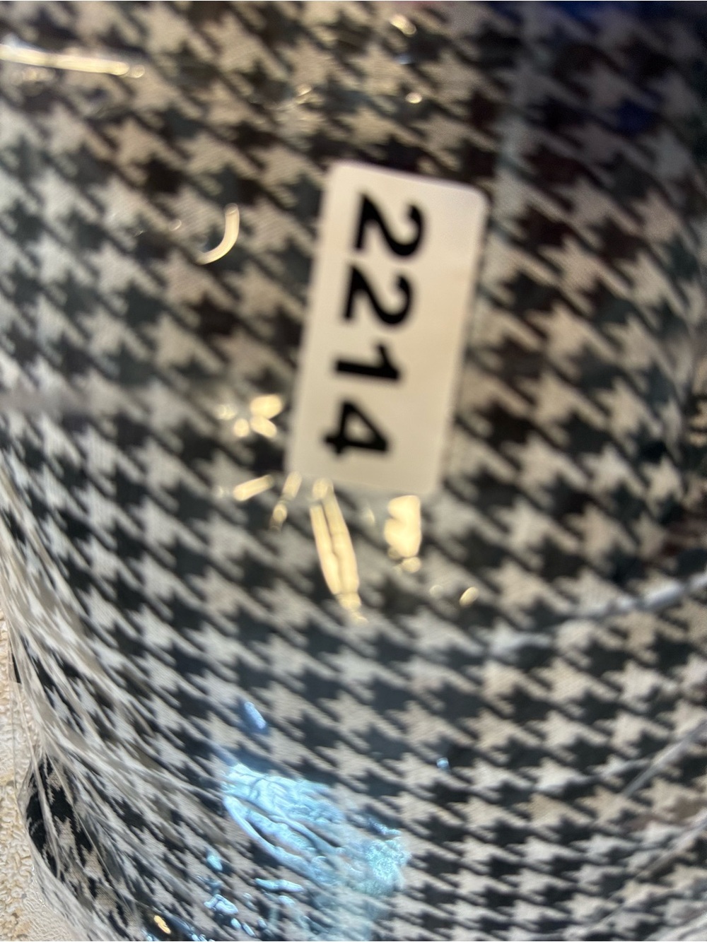 Nine West Black & White Houndstooth Open-Front Blazer Coat - Picture 7 of 7